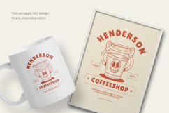 Retro Coffeeshop T-Shirt Cartoon Mascot Product Image 3