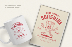 Good Morning Sunshine Retro T-Shirt Product Image 3
