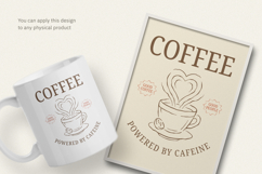 Coffee Lover Retro T-Shirt Design Product Image 3