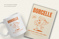 Retro Coffee Mascot T-Shirt Product Image 3