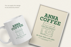 Coffee Shop T-shirt Canva &amp; Illustrator Template Product Image 3