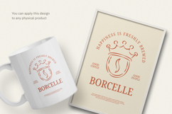 Royal Coffee Crest Elegant Logo T-Shirt Product Image 3