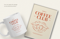 Coffee Club Modern Graphic T-Shirt Product Image 3