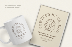 Caffeine Circle Modern T-Shirt Design Product Image 3