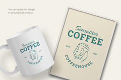 Vintage Coffeehouse T-shirt Canva &amp; Illustrator Template Product Image 3