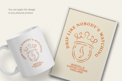 Coffee Lover Modern Graphic T-Shirt Product Image 3