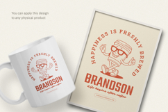 Happy Coffee Retro T-Shirt Design Product Image 3