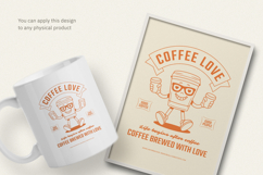 Coffee Love Retro T-Shirt Design Product Image 3