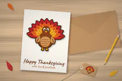 3D Layered Turkey SVG Product Image 5