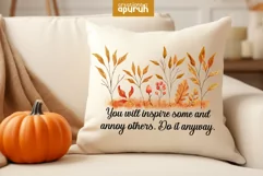 Autumn Floral Motivational Quotes Sublimation 03 Product Image 1