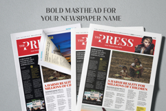 Newspaper Editorial Template-Modern News Layout Product Image 7