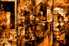 Orange and Black Grunge Halloween nonseamless digital papers Product Image 3