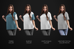 5 Mockups Woman Oversize T-Shirt. vol.02 Product Image 3