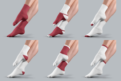 7 Medium Socks Mockup Set Female Legs Product Image 3