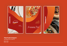 Pizza Puzzle Instagram Template Product Image 4