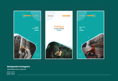 Backpacker Travel Instagram Ads Post &amp; Story Product Image 4