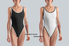 8 Mockups Woman Athletic One Piece Swimsuit vol.03 Product Image 3