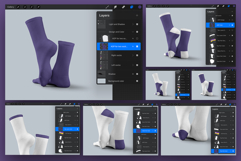 High Socks Mockup Procreate Edition for iPad Product Image 3