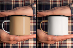 6 Outdoor Enamel Mug Mockup For Branding Presentation Product Image 3