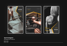 Sport Instagram Ads Post and Story Template Product Image 4