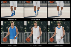 Basketball Uniform Mockups on a European Male Product Image 3