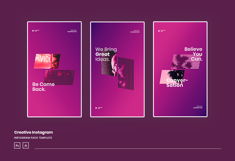Neon Creative Instagram Ads Post &amp; Story Template Product Image 4