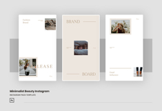 Minimalist Beauty Instagram Post &amp; Story Template Product Image 3