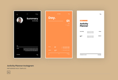 Activity Planner Instagram Post and Story Template Product Image 3