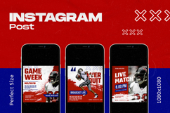 Gridiron American Football Instagram Template ini, Product Image 3