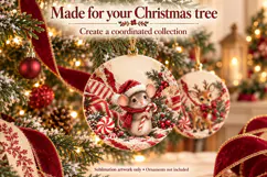 Ornament Sublimation Cranberry Christmas Product Image 3