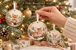 Baby Animal Christmas Ornament PNGs Product Image 3