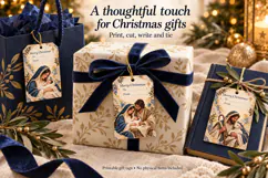 Christmas Gift Tags Nativity Printable Product Image 3