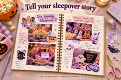 Fussy Cut Stickers Halloween Sleepover Product Image 2