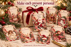 Printable Christmas Gift Tags - Cranberry Christmas Product Image 3