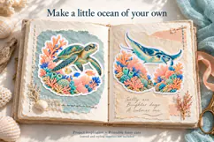 Coral Reef Fussy Cut Printable Stickers Product Image 2