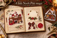 Santa Mail Christmas Fussy Cut Stickers Product Image 2