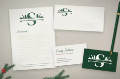 Christmas Split Monogram Font Product Image 4