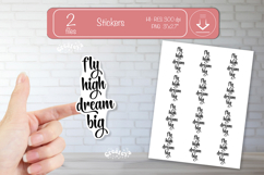 Motivational Quotes Sticker PNG, Inspirational affirmation Product Image 1