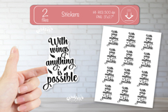 Motivational Quotes Sticker PNG, Inspirational affirmation Product Image 1