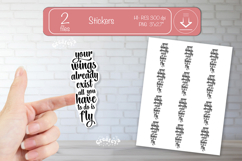 Motivational Quotes Sticker PNG, Inspirational affirmation Product Image 1