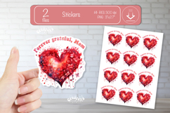 Mother’s Day Heart Stickers PNG Floral Mom Designs flowers Product Image 1