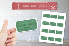 Book Club Ticket printable Sticker Reading Genre Ticket png Product Image 1