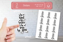 Motivational Quotes Sticker PNG, Inspirational affirmation Product Image 1