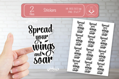 Motivational Quotes Sticker PNG, Inspirational affirmation Product Image 1