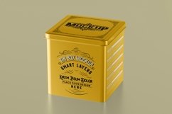 Colored Tea Tin Mockup Product Image 1