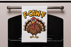 F-Caw-F Disgruntled Funny Turkey Pun Fun Product Image 3