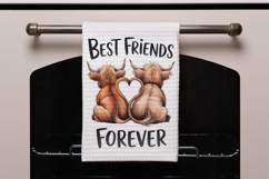 Best Friends Sweet Cow Together Heart Product Image 2