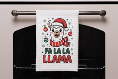 Fa La La LLama Funny Christmas Cartoon Product Image 3