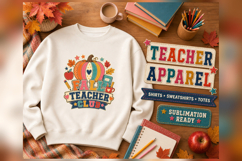 Fall Teacher Club 60 Sublimation PNG Designs Product Image 4