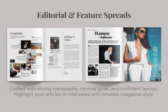WOMEN Magazine Template | Modern Editorial Canva Layout Product Image 3